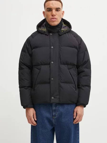 Barbour kurtka puchowa OS Down Transport Puffer Jacket zimowa oversize czarny