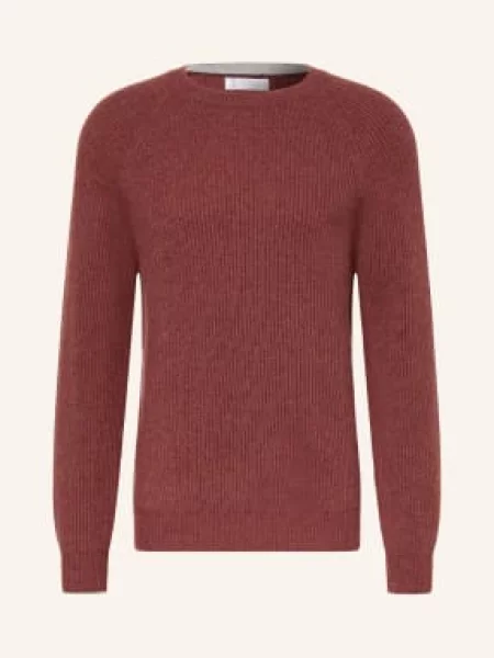 Brunello Cucinelli Sweter Z Kaszmiru rot