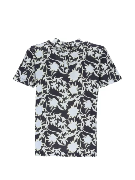 Tricou polo Altea cu model floral cu imagine albastru