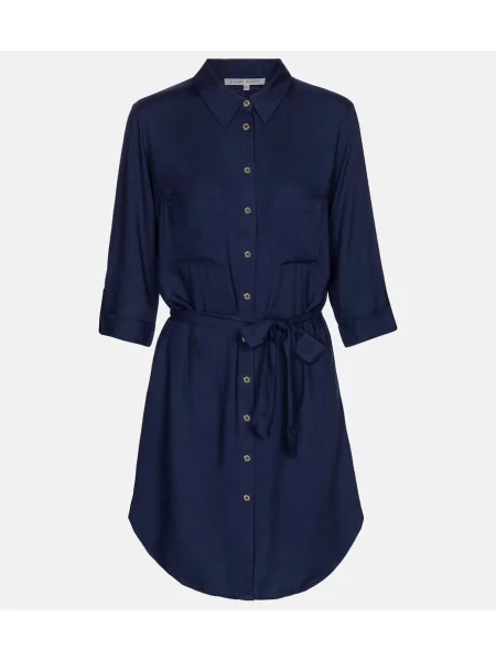 Rochie tip cămașă Heidi Klein de costum albastru