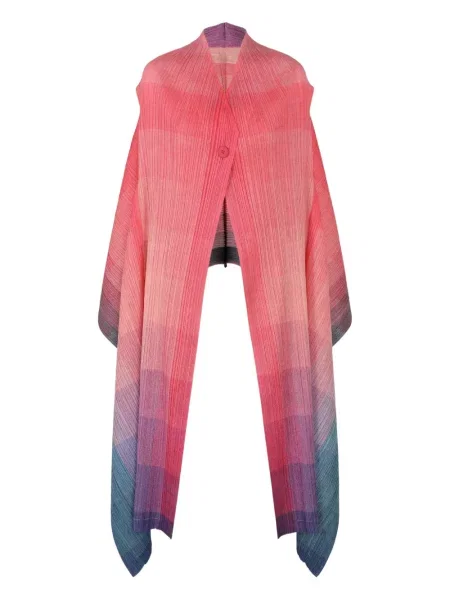 Vestă din puf Pleats Please Issey Miyake roz