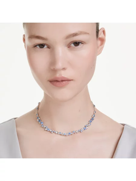 Naszyjnik Swarovski elegancki niebieski