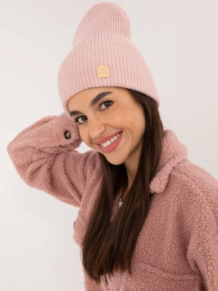 Șapcă Fashionhunters tricotate roz