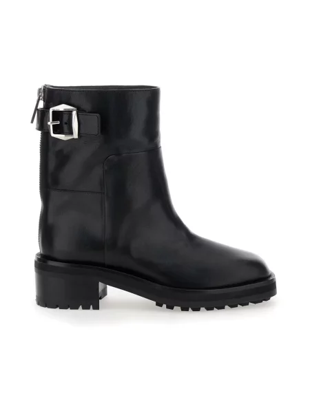 Buty do kostki Jimmy Choo skórzane czarne