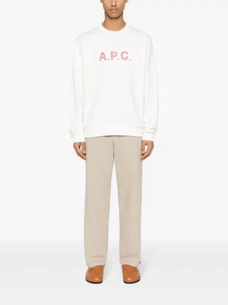 Raštuotas džemperis A.p.c. balta