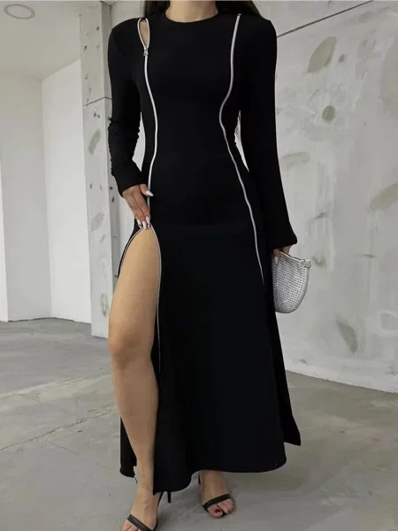WOMAN VISION Šaty černá