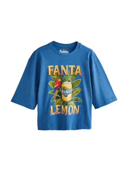Next Tricou Fanta / galben / oliv / portocaliu albastru