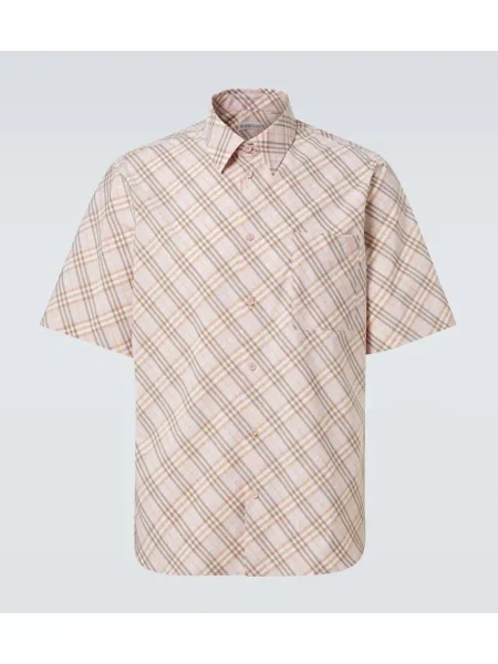 Kostkovaná košile Burberry béžová