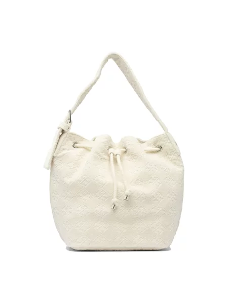Kapelusz Tory Burch frotte biały