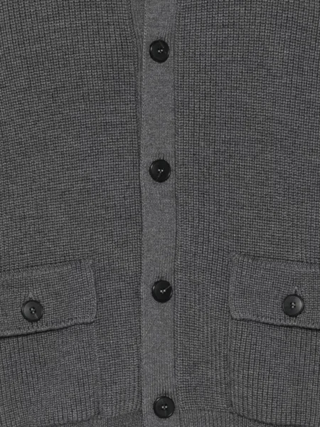Cardigan Arovescio tricotate gri