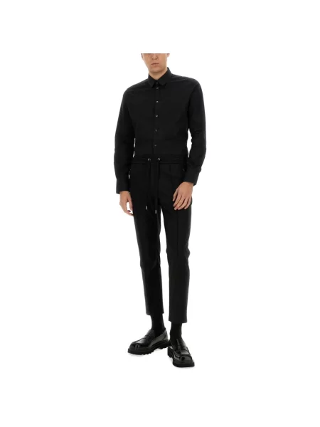 Koszula Dolce And Gabbana z długim rękawem czarna