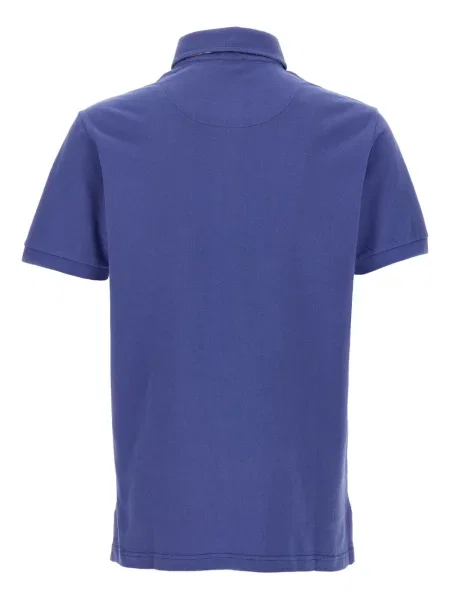 Polo Etro cu imagine cu model paisley albastru