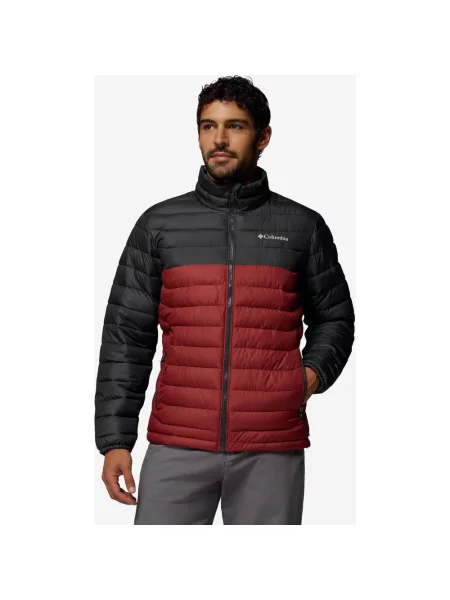 Kurtka damska Columbia Powder Lite II bordowy ciemnoniebieski S czarny
