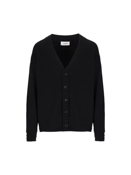Kardigan Laneus wełniany czarny