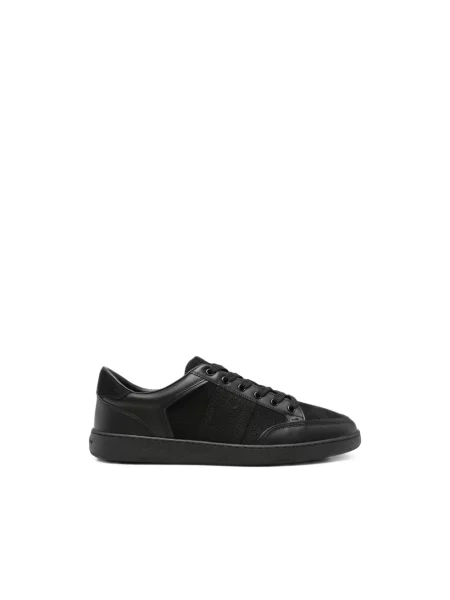 Sneakersy Ferragamo skórzane czarne