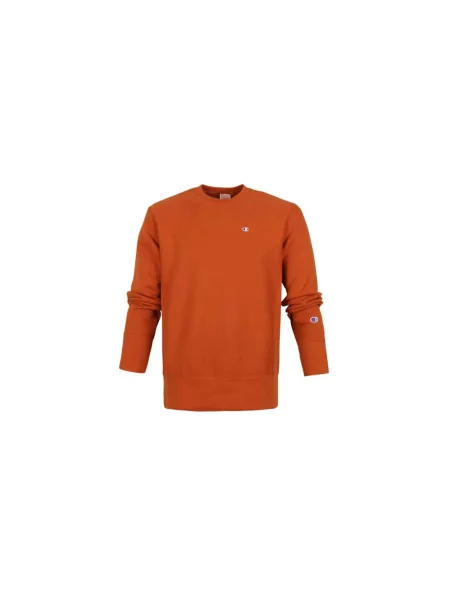 Champion Crewneck Sweatshirt Brown Mężczyźni Bluzy i bluzy z kapturem Champion Size: M pomarańczowy