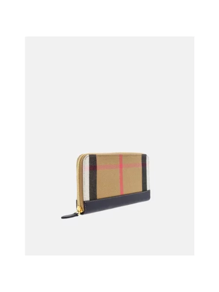 Portfel Burberry skórzany w kratę