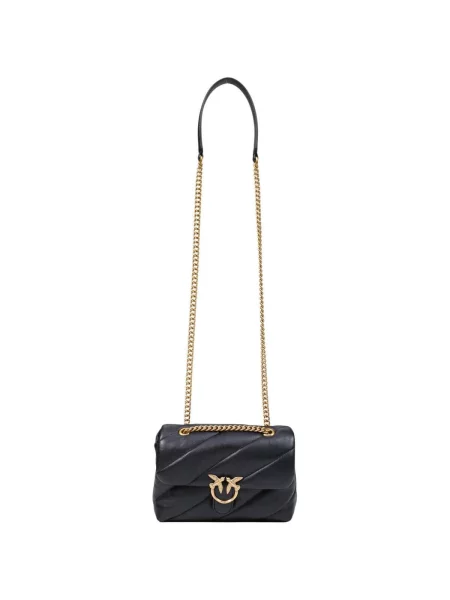 Pinko De piele geantă pe umăr Love Puff Mini Small B. negru