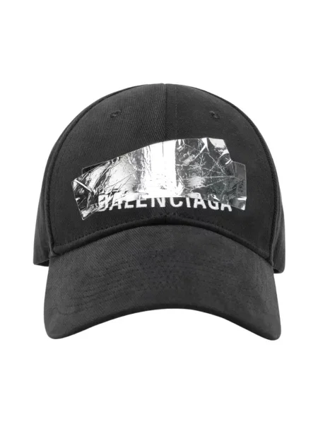 Czapka z daszkiem Balenciaga z logo czarna