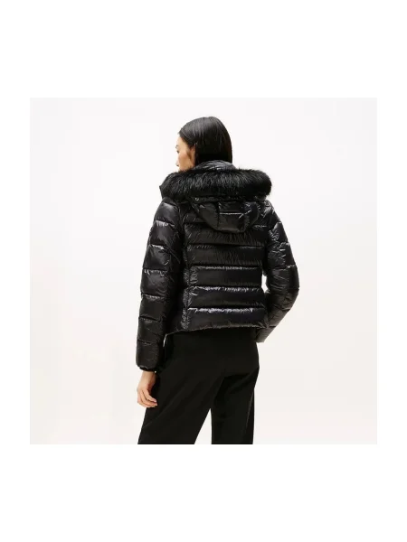 Tommy Hilfiger Geacă din puf negru