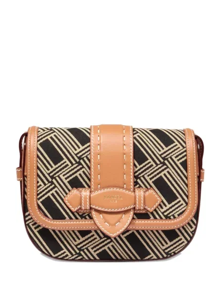 Body Lancel cu imprimeu geometric maro
