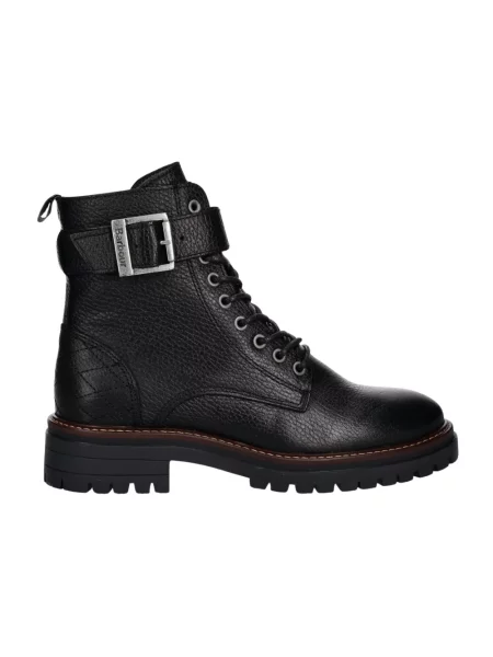 Buty do kostki Barbour skórzane czarne