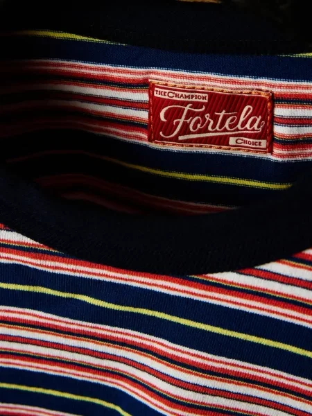 Tricou Fortela cu dungi albastru