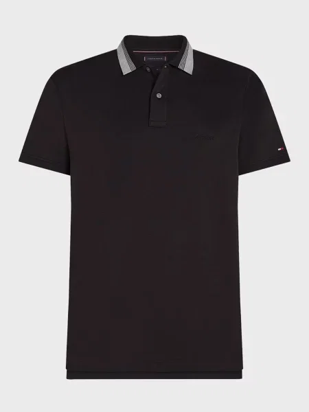 З коміром поло Tommy Hilfiger чорне