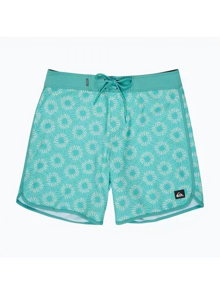 Pantaloni scurți de baie pentru bărbați Quiksilver Surfsilk Scallop Aqua Ocean Mayhem