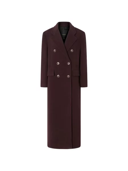 Palton Pinko cu două rânduri de nasturi violet