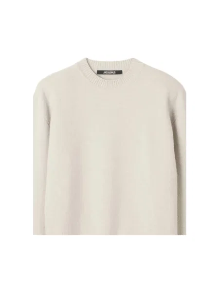 Sweter Jacquemus wełniany beżowy