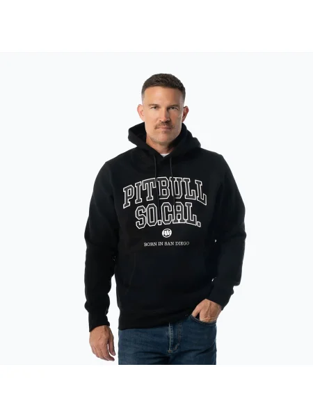 Mikina Pitbull So Cal Hooded black černá