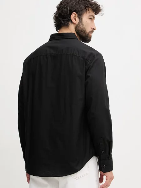 Calvin Klein Jeans koszula z bawełną czarna