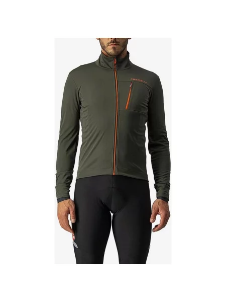 Kurtka Castelli Go GORE-TEX INFINIUM™ Ciemnozielony Pomarańczowy M czerwony