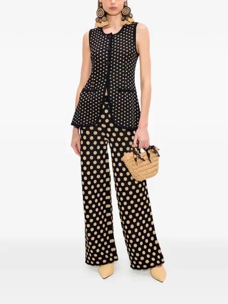 Pantaloni Simon Miller cu buline negru