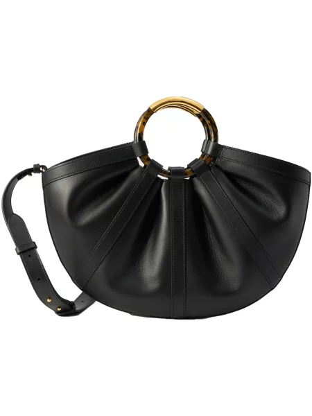 Coccinelle De piele geantă shopper + borsetă SHELL negru