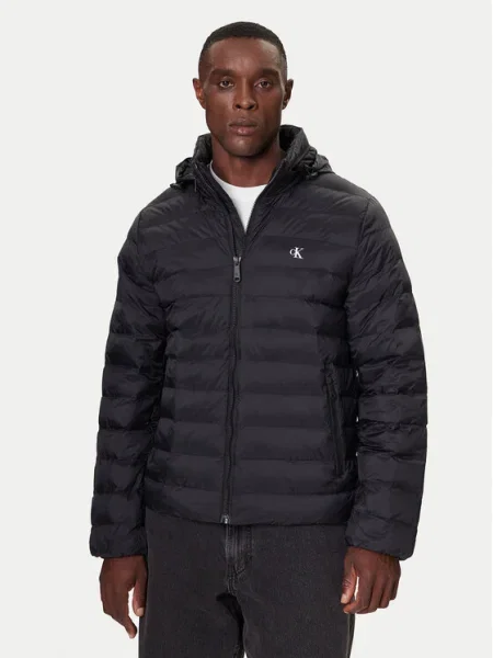 Calvin Klein Jeans Geacă de iarnă Negru gri