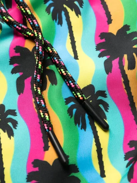 Παντελόνι κολύμβησης Nos Beachwear με σχέδιο με κορδόνι πράσινο