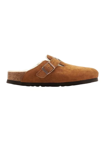 Birkenstock Klapki Boston Vl/Sheraling brązowy