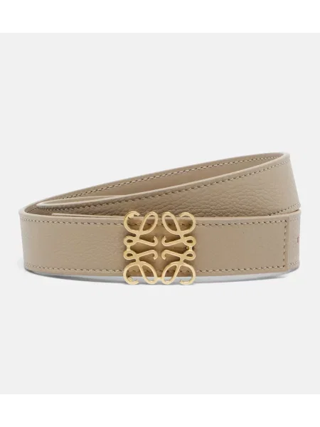 Cu centură curea Loewe din piele bej