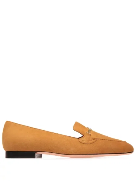Pantofi loafer Bally din piele de căprioară galben