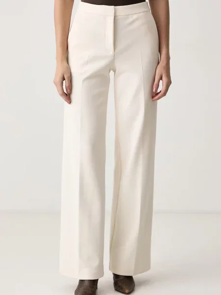 Marciano by Guess spodnie wide leg VIOLA beżowe