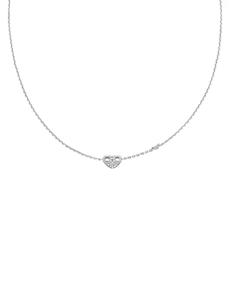 Emporio Armani colier pentru femei din argint cu zirconiu cubic Sentimental