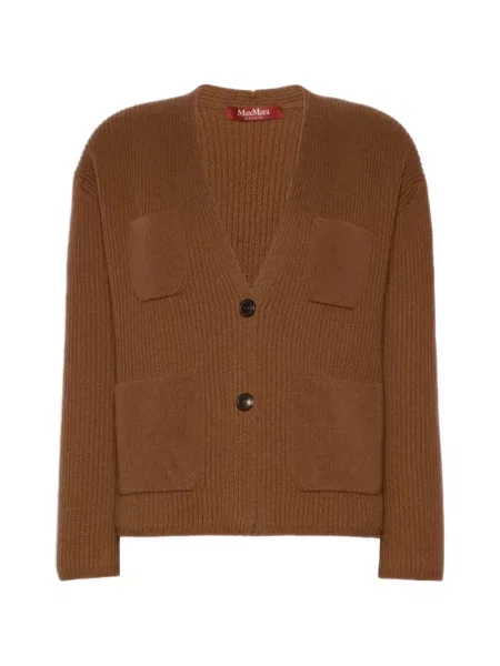 Cardigan Max Mara de lână maro