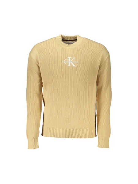 Sweter Calvin Klein beżowy