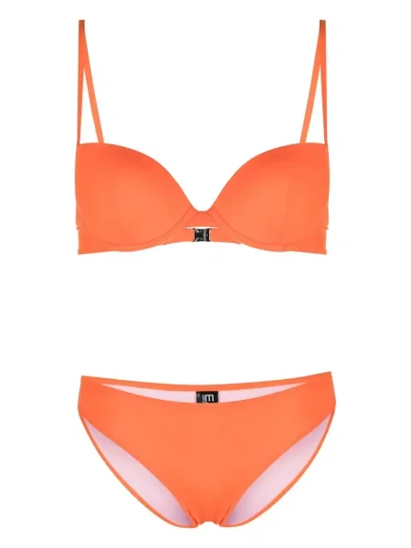 Bikini Ea7 Emporio Armani z nadrukiem pomarańczowy