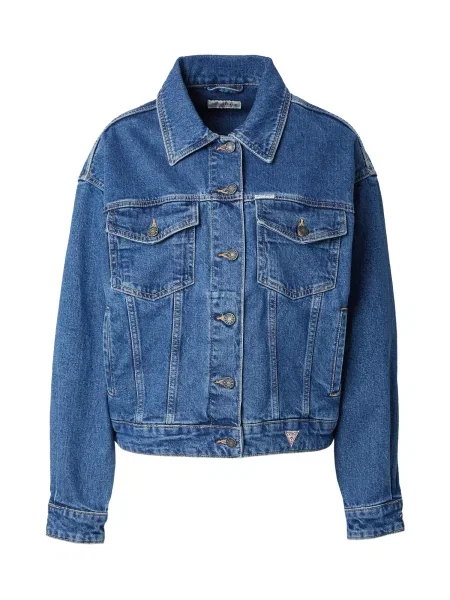 Guess Jeans Geacă de blugi Bleumarin Oversize albastru