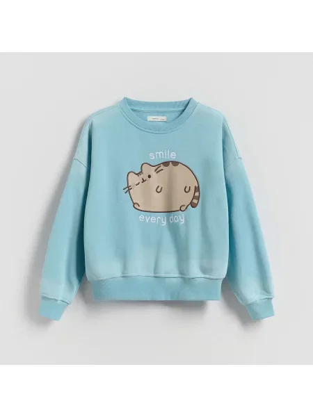 Reserved Mikina Pusheen bleděmodrá
