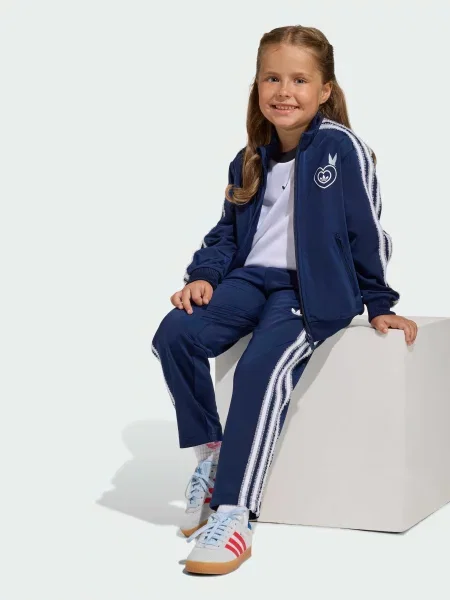 Костюмный переработанный спортивный костюм Adidas синий