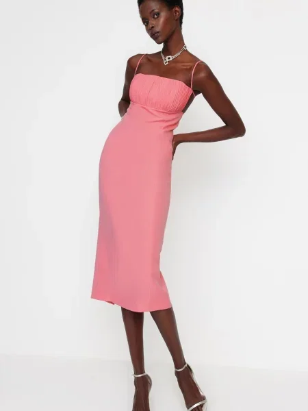 Rochie de seară Trendyol roz